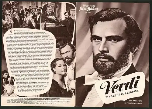 Filmprogramm IFB Nr. 2631, Verdi - Ein Leben in Melodien, Pierre Cressoy, Maria Ferrero, Regie: Raffaello Matarazzo