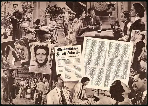 Filmprogramm IFB Nr. 3041, Alle Herrlichkeit auf Erden, William Holden, Jennifer Jones, Regie: Henry King