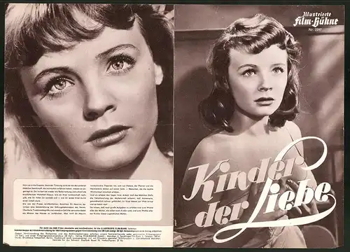 Filmprogramm IFB Nr. 2297, Kinder der Liebe, Etchika Choureau, Lise Bourdin, Regie: Léonide Moguy