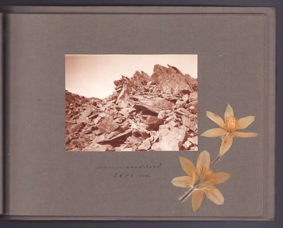 Fotoalbum 36 Fotografien Österreich-Tirol 1925, Ansicht Neustift, Einheimische in Tracht, Alpenpanorama, Berg-Massiv 7