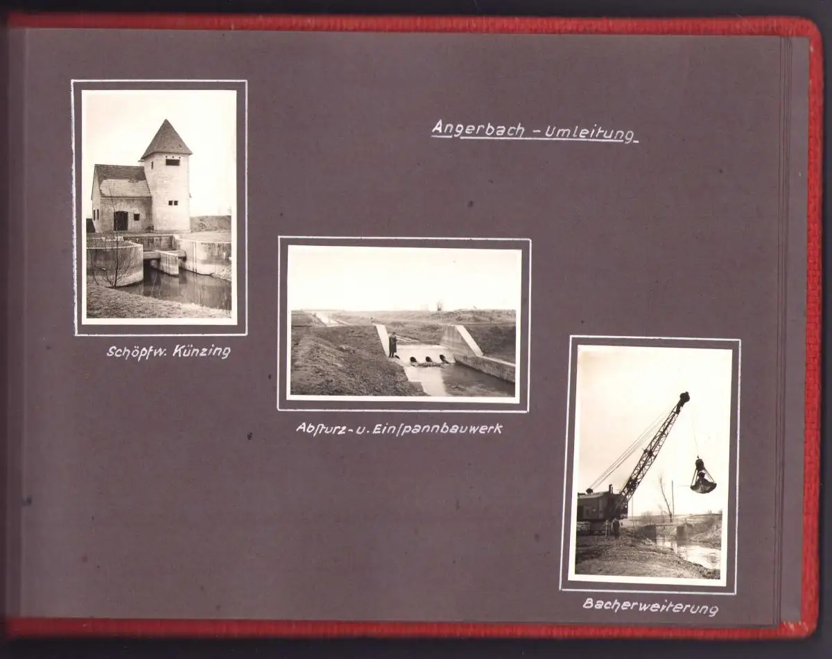 Fotoalbum 74 Fotografien 1920-1949, Ansicht Deggendorf, Erinnerung Baurat Fritz Lukas Leiter Hochwasser-Schutzmassnahmen 6