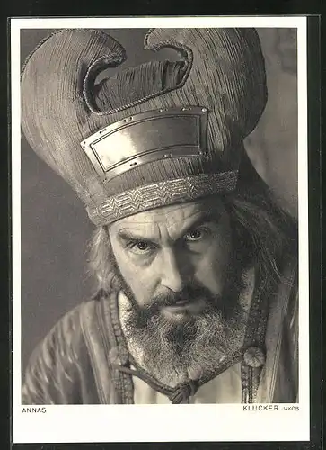 AK Oberammergau, Passionspiele 1950, Jakob Klucker als Annas