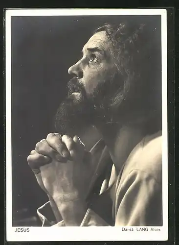 AK Oberammergau, Passionspiele 1934, Alois Lang als Jesus