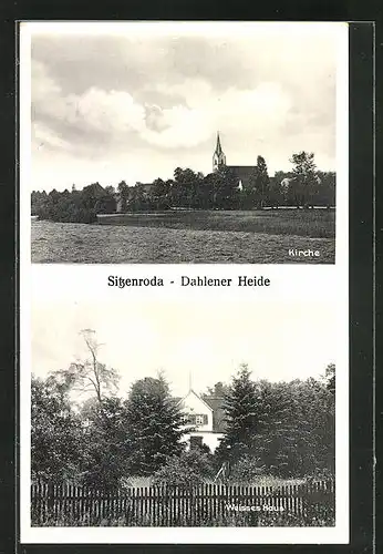 AK Sitzenroda /Dahlener Heide, Kirche, Weisses Haus