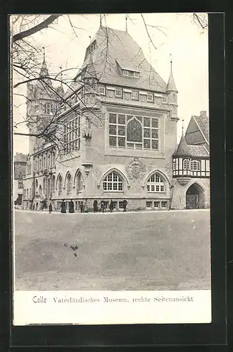 AK Celle, Väterländisches Museum, rechte Seitenansicht