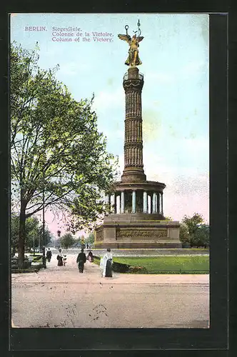 AK Berlin, Besucher an der Siegessäule