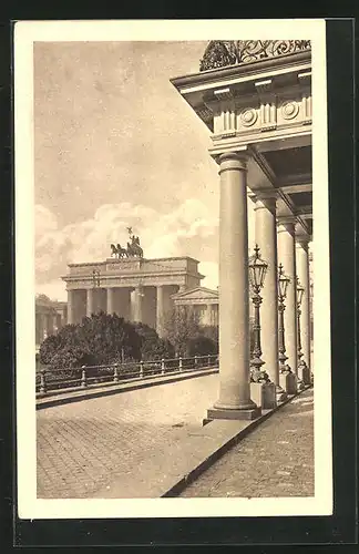 AK Berlin, Blick zum Brandenburger Tor