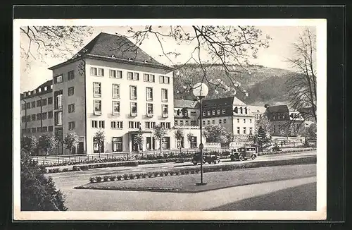 AK Oberschlema, Kurhotel und Kurhaus