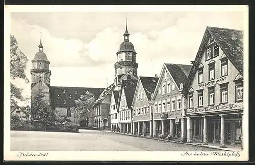 AK Freudenstadt, Am unteren Marktplatz