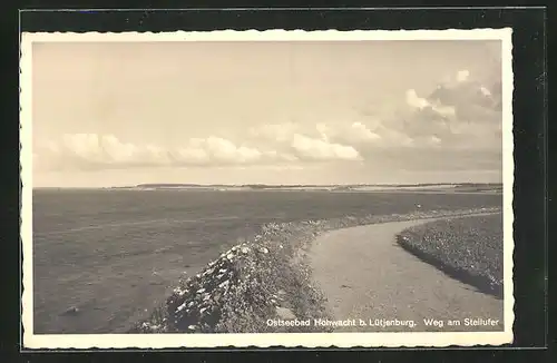 AK Hohwacht / Ostsee, Weg am Steilufer