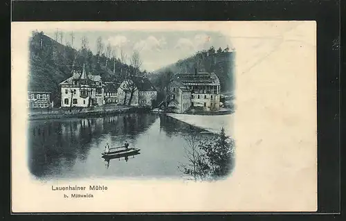 AK Mittweida / Sachsen, an der Lauenhainer Mühle