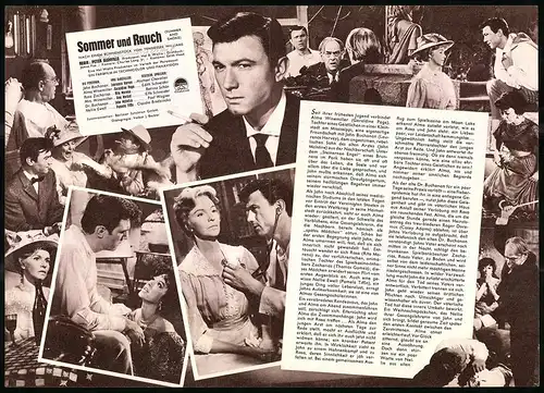 Filmprogramm IFB Nr. 6103, Sommer und Rauch, Laurence Harvey, Geraldine Page, Regie: Peter Glenville