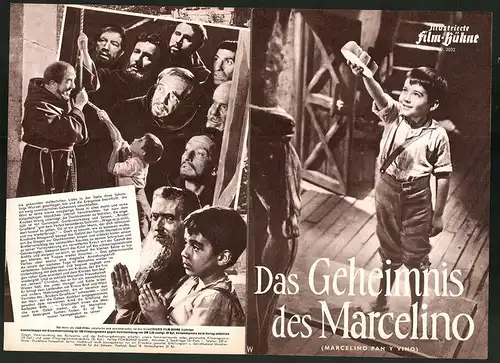 Filmprogramm IFB Nr. 3032, Das Geheimnis des Marcelino, Pablito Calvo, Rafael Rivelles, Regie: Ladislao Vajda