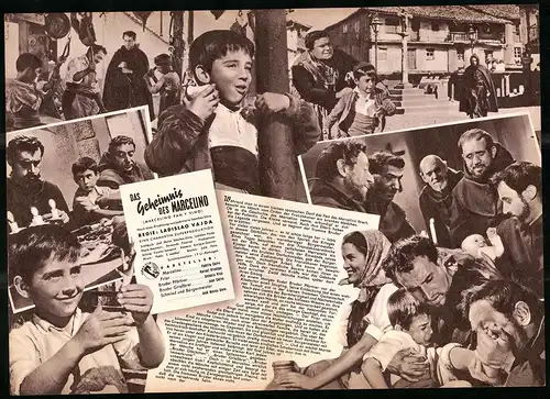 Filmprogramm IFB Nr. 3032, Das Geheimnis des Marcelino, Pablito Calvo, Rafael Rivelles, Regie: Ladislao Vajda