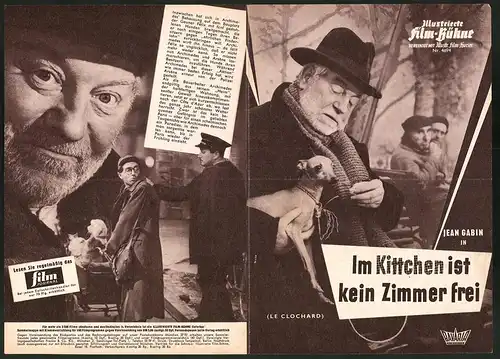 Filmprogramm IFB Nr. 4894, Im Kittchen ist kein Zimmer frei, Jean Gabin, Darry Cowl, Regie: Gilles Grangier