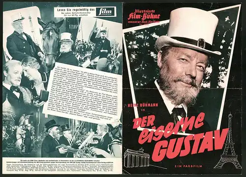 Filmprogramm IFB Nr. 4590, Der eiserne Gustav, Heinz Rühmann, Lucie Mannheim, Regie: Georg Hurdalek