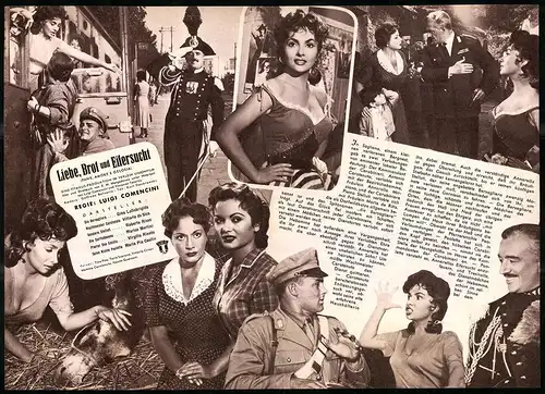 Filmprogramm IFB Nr. 2884, Liebe, Brot und Eifersucht, Gina Lollobrigida, Vittorio de Sica, Regie: Luigi Comencini