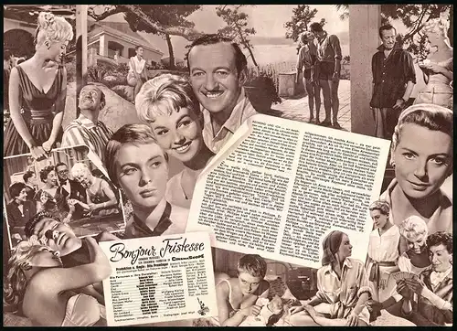 Filmprogramm IFB Nr. 4446, Bonjour Tristesse, Deborah Kerr, David Niven, Regie: Otto Preminger