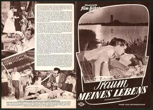 Filmprogramm IFB Nr. 2982, Traum meines Lebens, Katharine Hepburn, Rossano Brazzi, Regie: David Lean
