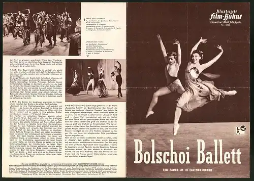 Filmprogramm IFB Nr. 4206, Bolschoi Ballet, Galina Ulanova, Raissa Struchkova, Regie: Paul Czinner