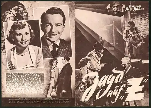 Filmprogramm IFB Nr. 1261, Jagd auf Z, John Bentley, Dinah Sheridan, Regie: Maclean Rogers
