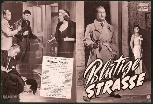 Filmprogramm DNF, Blutige Strasse, Alan Ladd, Edward G. Robinson, Regie: Frank Tuttle