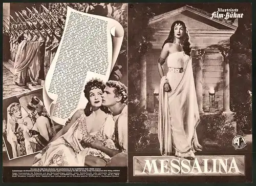 Filmprogramm IFB Nr. 1397, Messalina, Memo Benassi, Maria Felix, Regie: Carmine Gallone