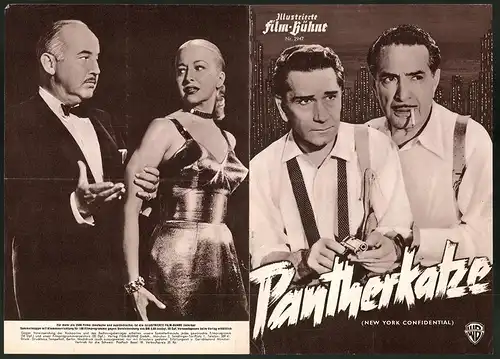 Filmprogramm IFB Nr. 2947, Pantherkatze, Broderick Crawford, Richard Conte, Regie: Russell Rouse