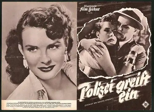 Filmprogramm IFB Nr. 2196, Polizei greift ein, Richard Widmark, Jean Peters, Regie. Samuel Fuller