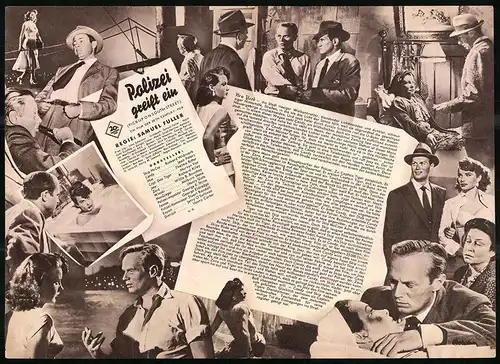 Filmprogramm IFB Nr. 2196, Polizei greift ein, Richard Widmark, Jean Peters, Regie. Samuel Fuller