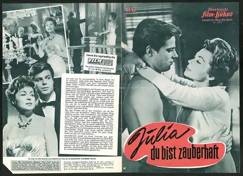 Filmprogramm IFB Nr. 6223, Julia du bist zauberhaft, Lilli Palmer, Charles Boyer, Regie: Alfred Weidenmann