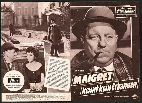 Filmprogramm IFB Nr. 4963, Maigret kennt kein Erbarmen, Jean Gabin, Michel Auclair, Regie: Jean Delannoy