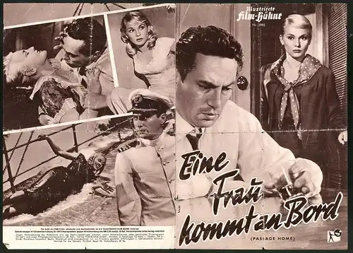 Filmprogramm IFB Nr. 2985, Eine Frau kommt an Bord, Peter Finch, Anthony Steel, Regie: Roy Baker