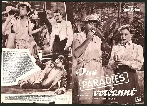 Filmprogramm IFB Nr. 2821, Ins Paradies verbannt, Glynis Johns, Robert Newton, Regie: Muriel Box