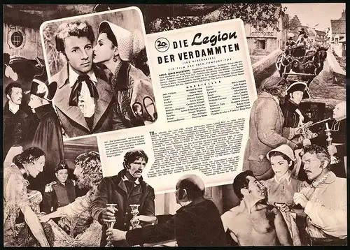 Filmprogramm IFB Nr. 1833, Die Legion der Verdammten, Michael Rennie, Debra Paget, Regie: Lewis Milestone