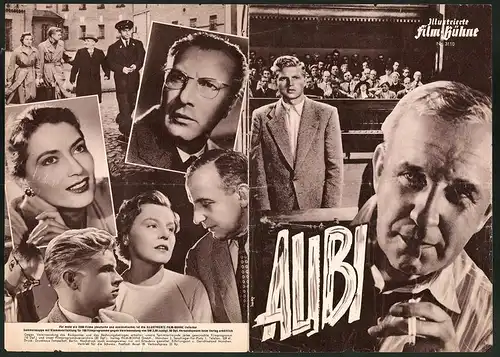 Filmprogramm IFB Nr. 3110, Alibi, Hardy Krüger, O. E. Hasse, Regie: Alfred Weidenmann
