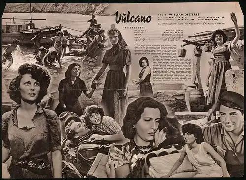 Filmprogramm IFB Nr. 1067, Vulcano, Anna Magnani, Rossano Brazzi, Regie: William Dieterle