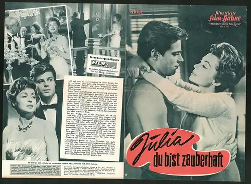Filmprogramm IFB Nr. 6223, Julia, du bist zauberhaft, Lilli Palmer, Charles Boyer, Regie: Alfred Weidenmann