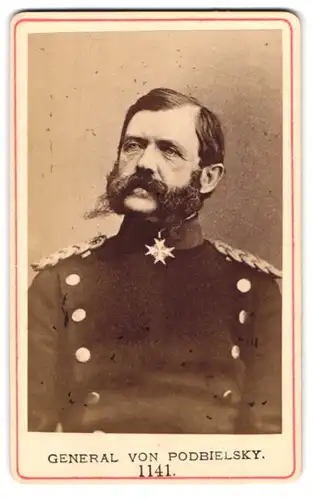 Fotografie Fotograf und Ort unbekannt, Portrait General von Podbielsky in Uniform mit Pour le Merit Orden