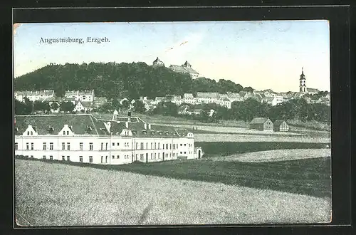 AK Augustusburg /Erzgeb., Teilansicht