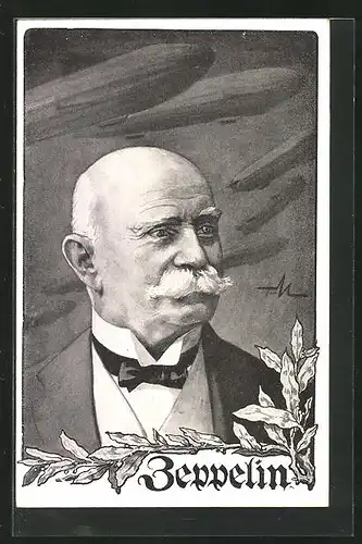 AK Portrait Graf Ferdinand von Zeppelin