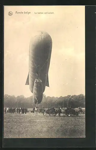 AK Armée belge, Le ballon cerf-volant