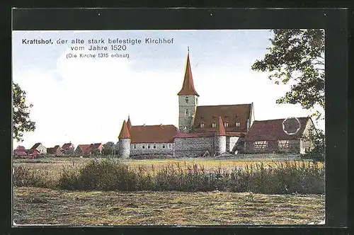 AK Kraftshof, Stark befestigter Kirchhof vom Jahre 1520