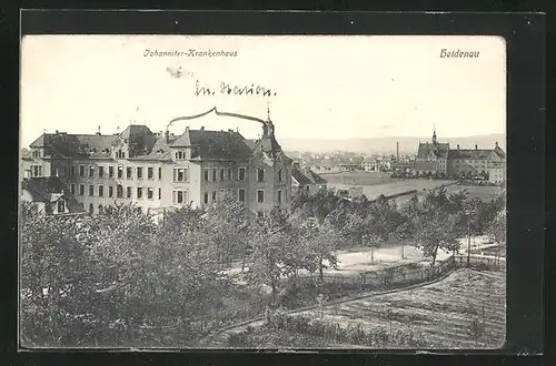 AK Heidenau, Ansicht vom Johanniter-Krankenhaus