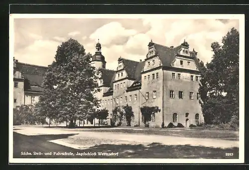 AK Wermsdorf, Sächs. Reit- und Fahrschule, Jagdschloss Wermsdorf