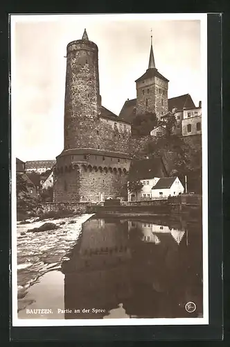 AK Bautzen, Partie an der Spree