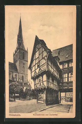 AK Hildesheim, Andreaskirche mit Zuckerhut