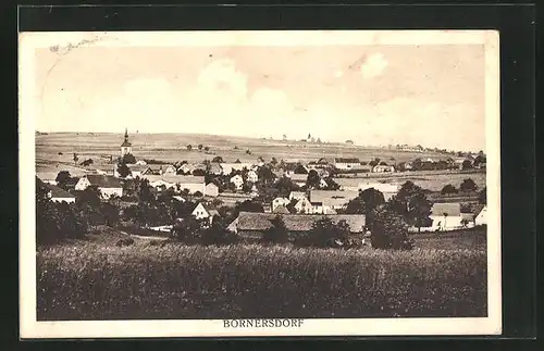 AK Börnersdorf, Gesamtansicht mit Fernblick