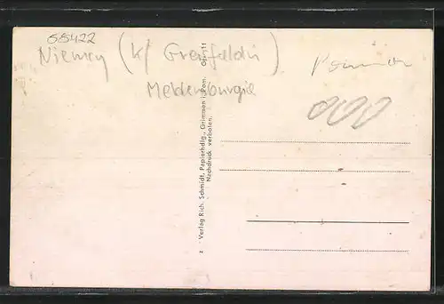 AK Grimmen i. Pomm., Partie an der Langestrasse