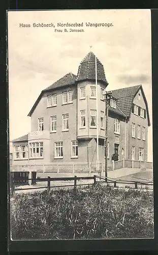 AK Wangerooge, Haus Schöneck, Bes. Frau B. Janssen